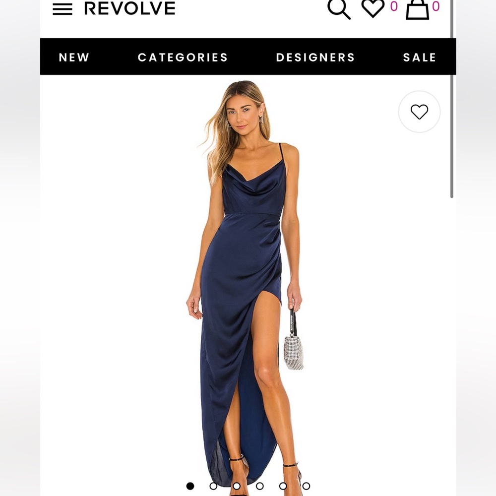 NBD Shelby Gown Revolve dress navy gown